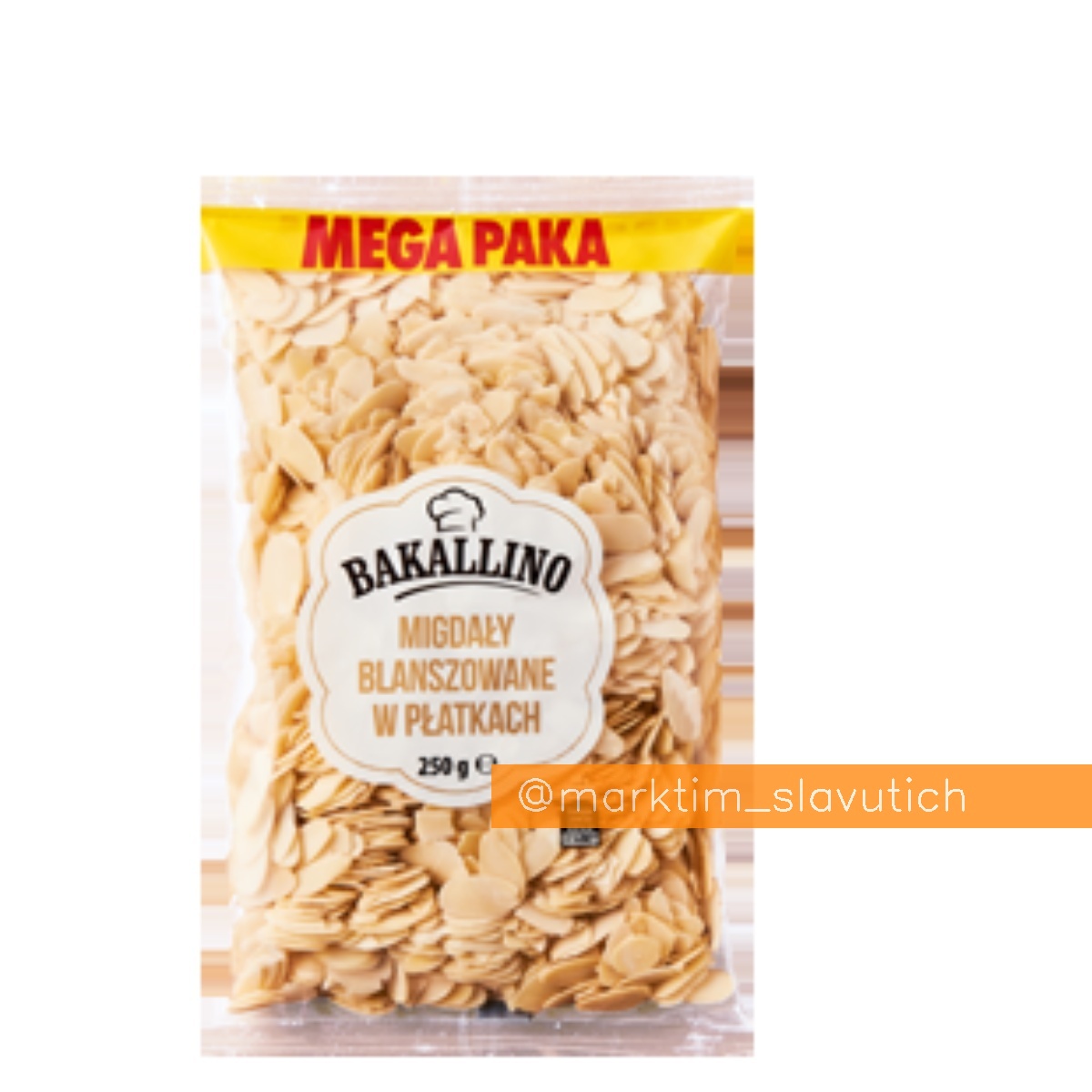 Мигдальні пластівці Bakallino (250 г)