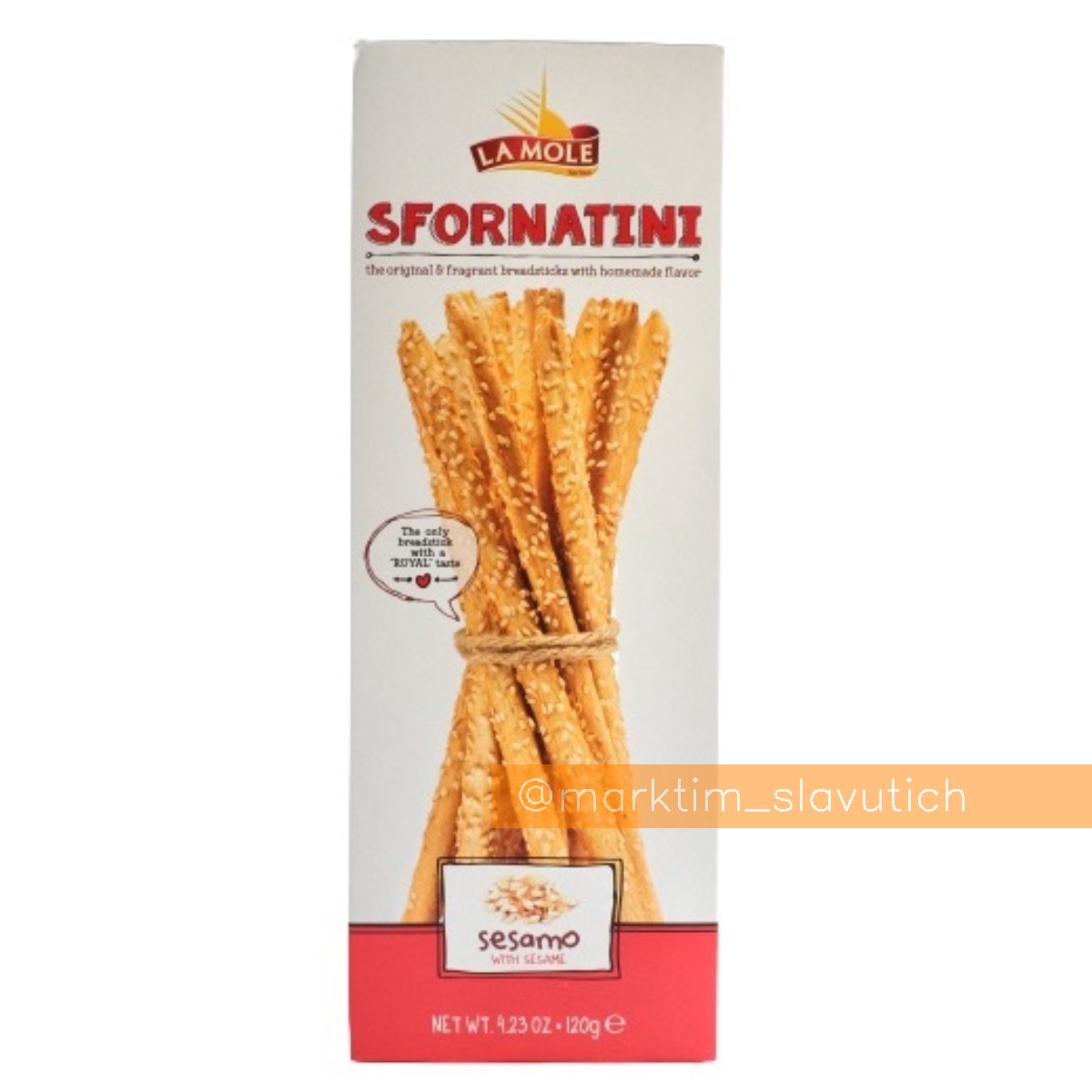 Гріссіні з кунжутом Sfornatini La mole (120 г)