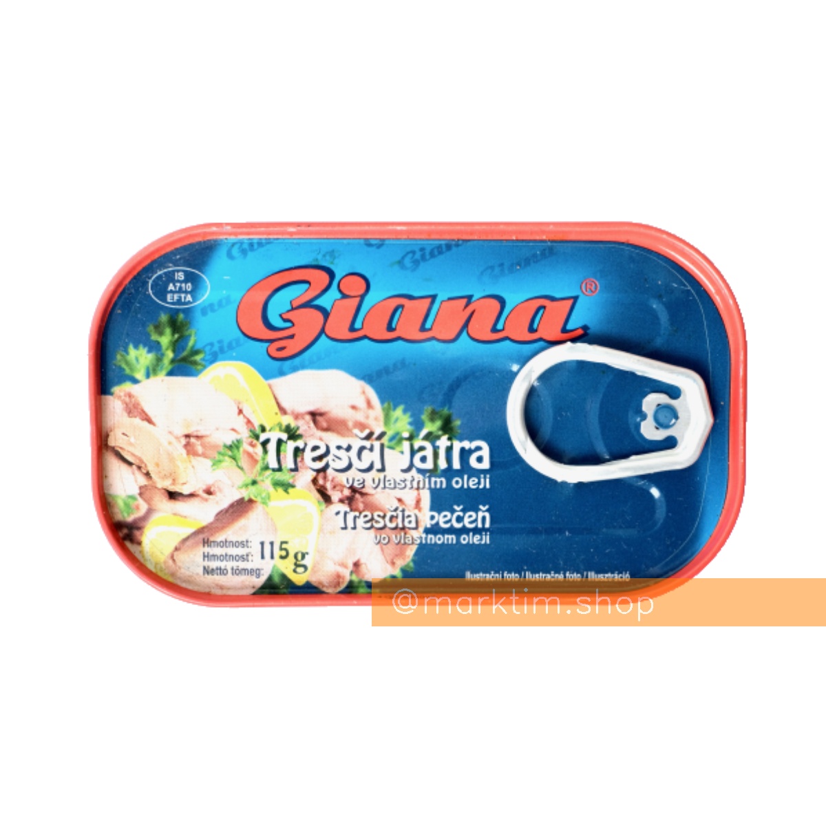 Печень трески в собственном соку Giana (115 г)