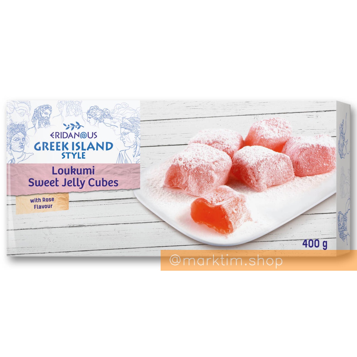 Грецький лукум із трояндою Eridanous (400 г)
