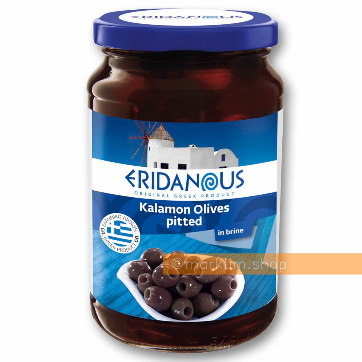 Оливки Каламата без косточки в рассоле Eridanous (370 мл)