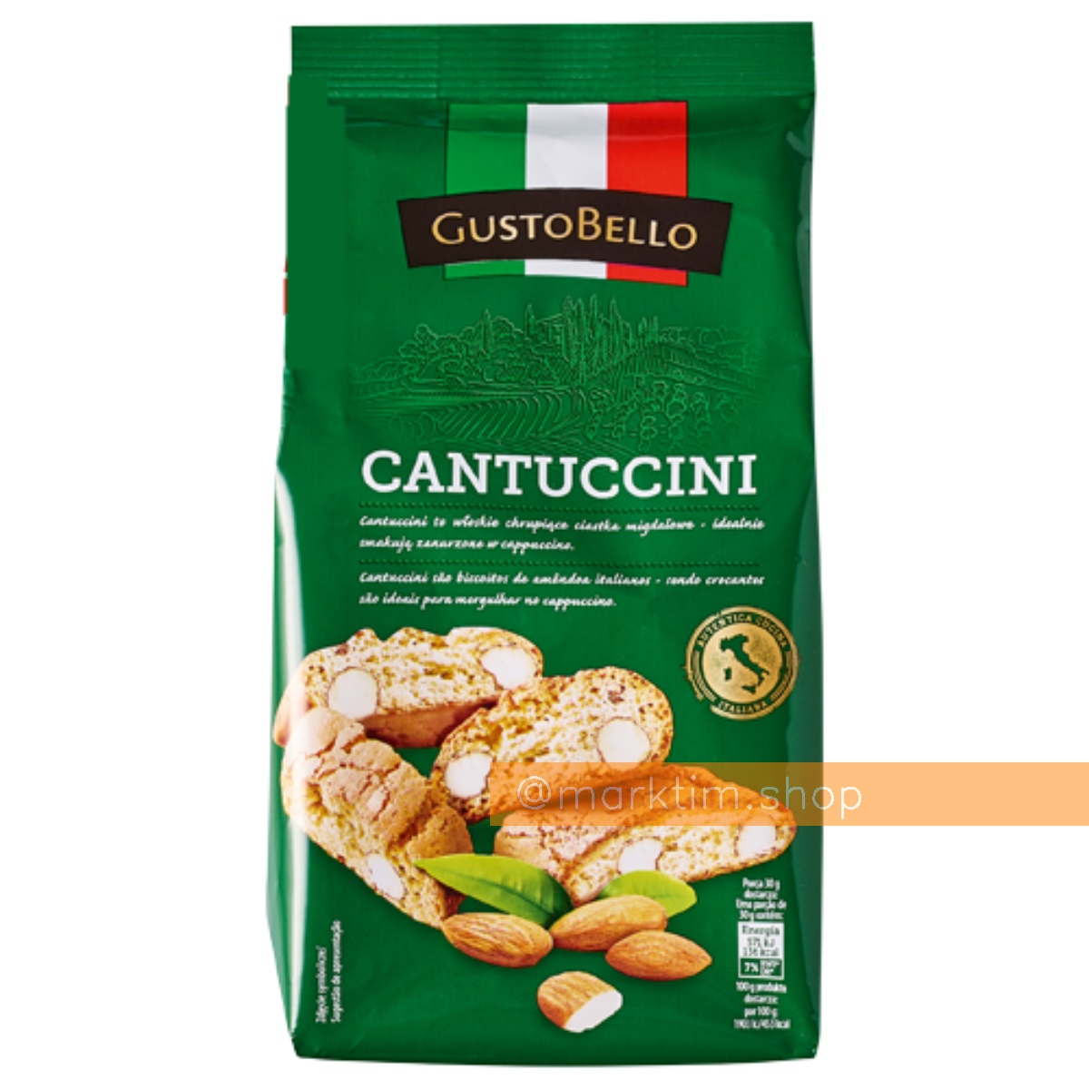 Печиво Кантуччіні з мигдалем Gusto Bello (250 г)