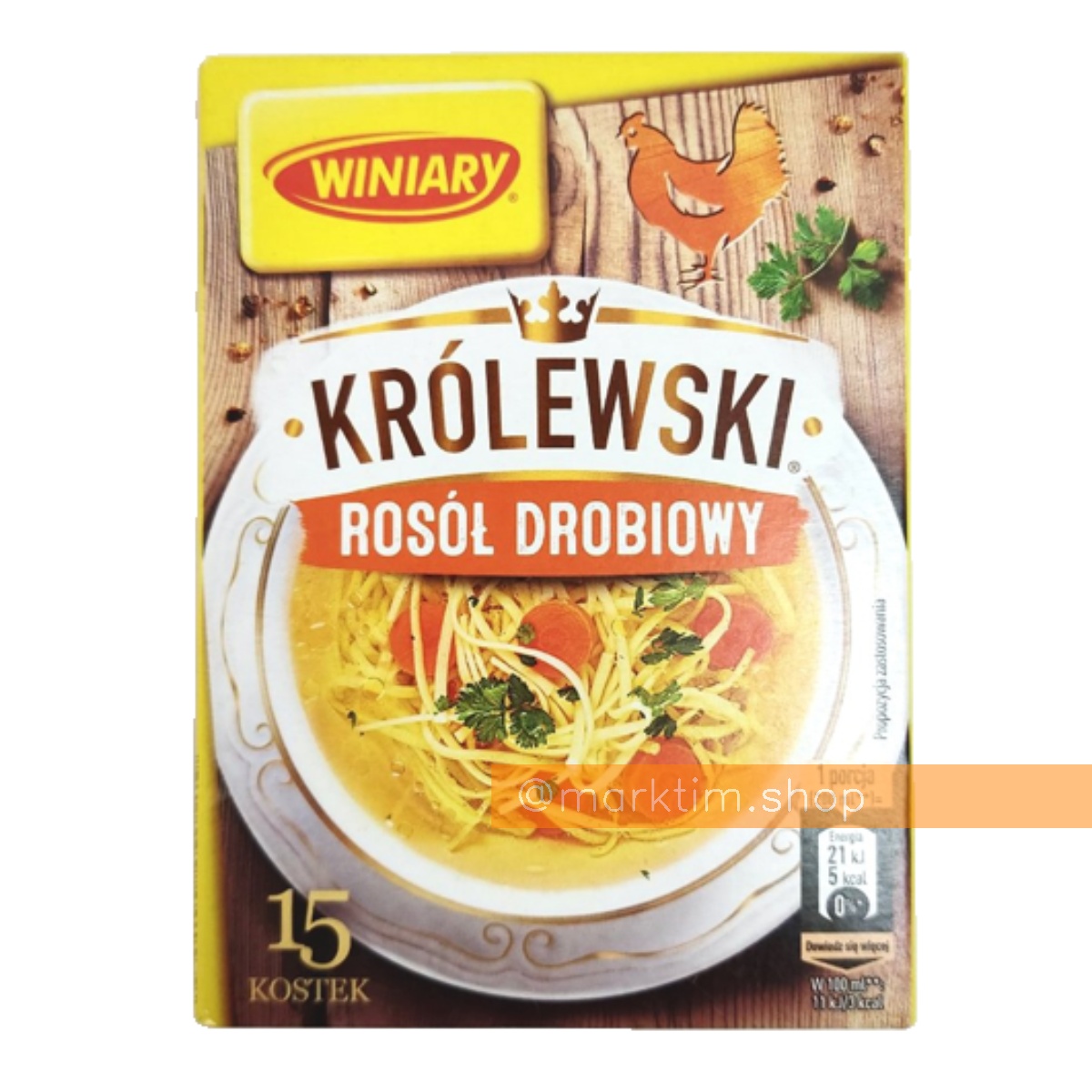 Бульйон у кубиках Королівський курячий Winiary (15 шт)