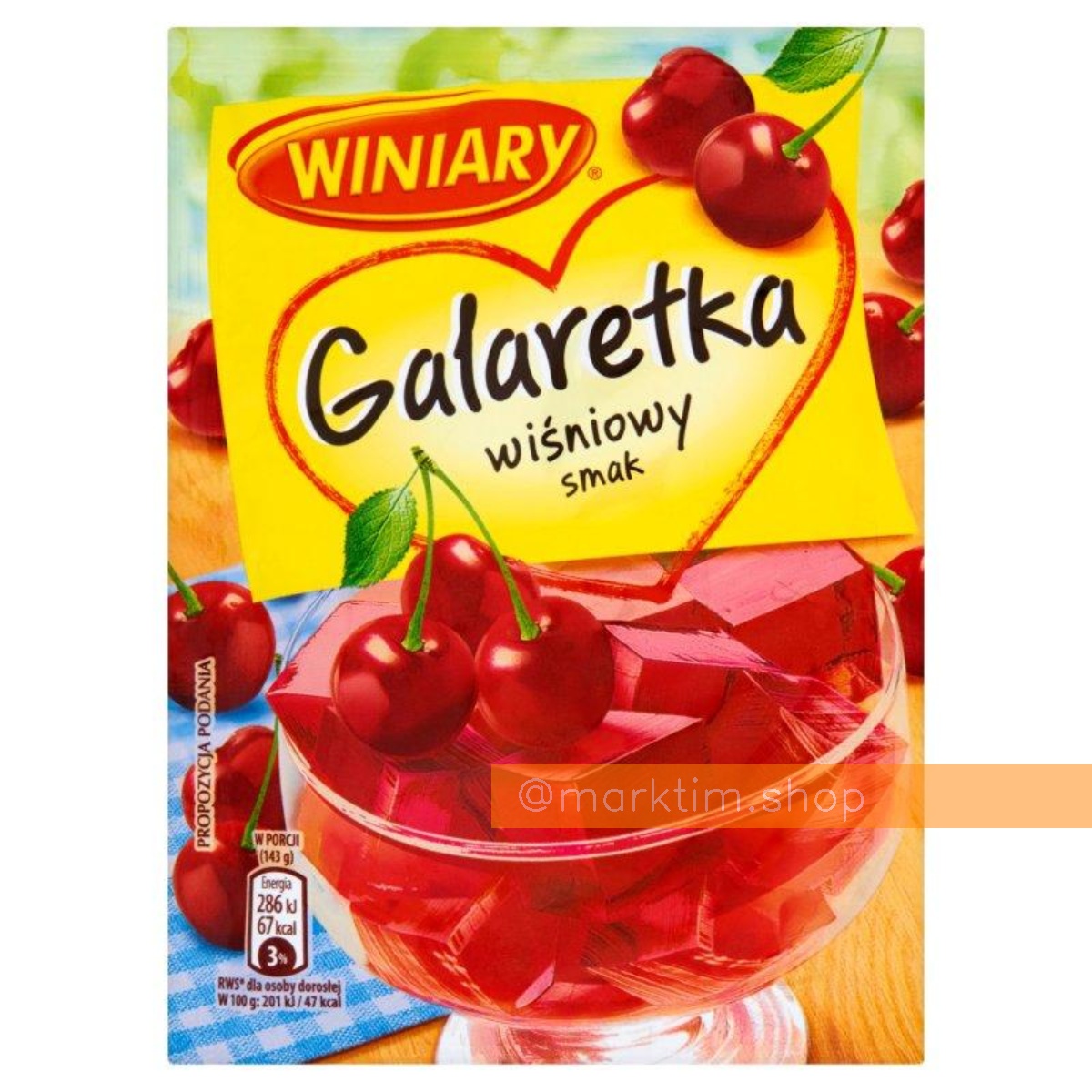 Желе со вкусом вишни Winiary (71 г)