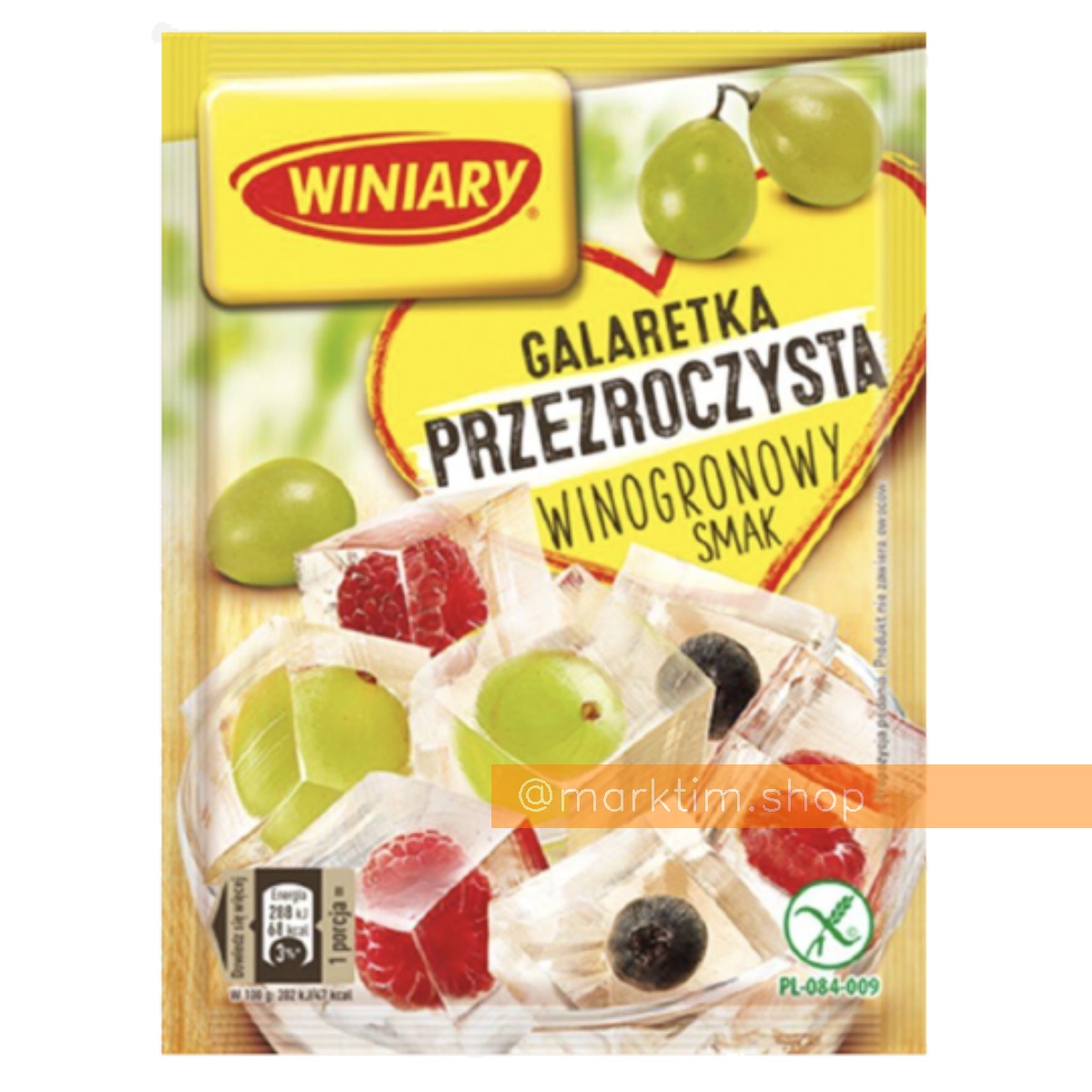 Желе прозрачное со вкусом винограда Winiary (71 г)