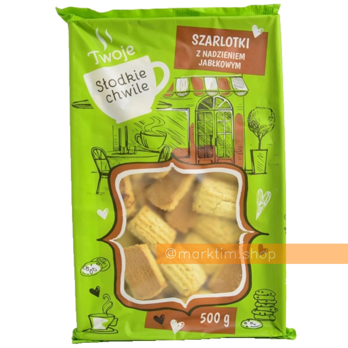 Печенье Шарлотка с яблоками Szarlotki BONITKI (500 г)