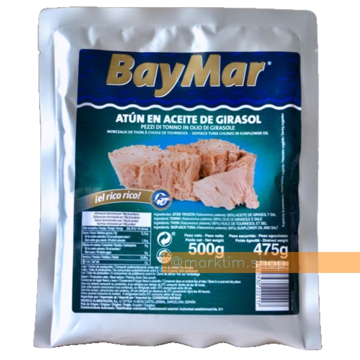 Тунец в растительном масле в фольге Bay Mar (500 г)