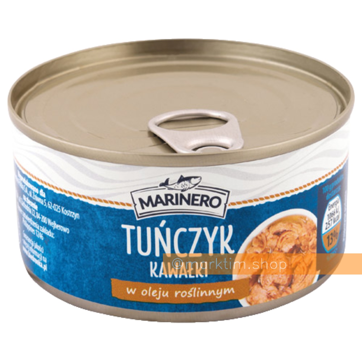 Тунец кусочками в растительном масле Marinero (185 г)