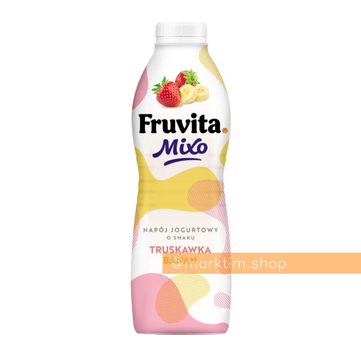 Питьевой йогурт клубника и банан Mixo Fruvita (700 г)