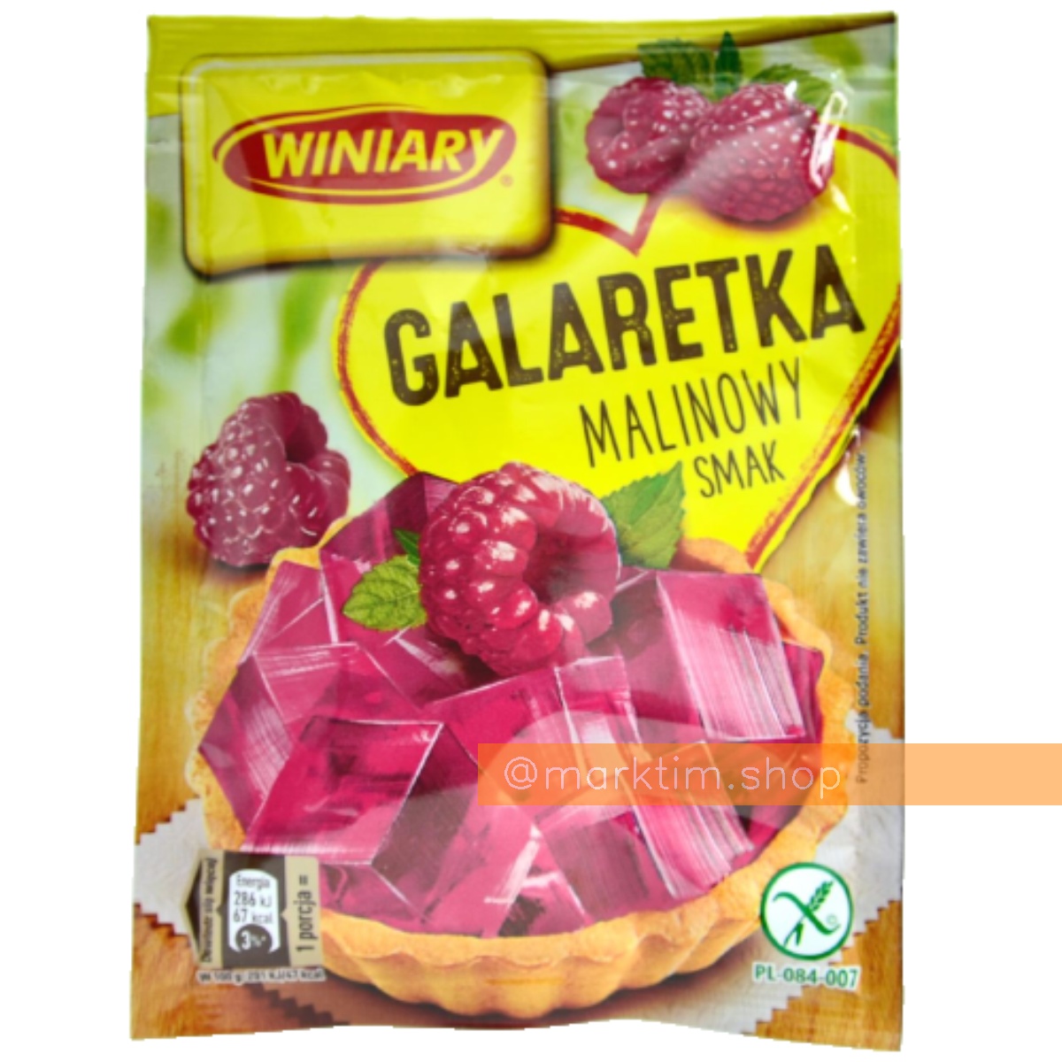 Желе зі смаком малини Winiary (71 г)