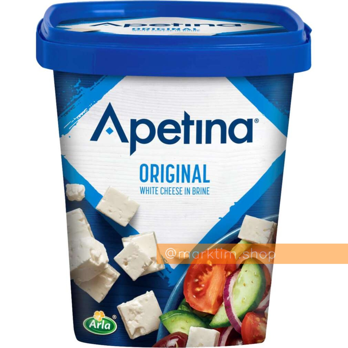 Сыр Средиземноморский белый кубиками в рассоле Apetina (430 г)