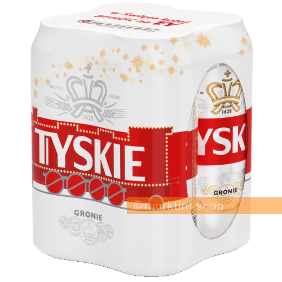 Пиво светлое Tyskie (500 мл)