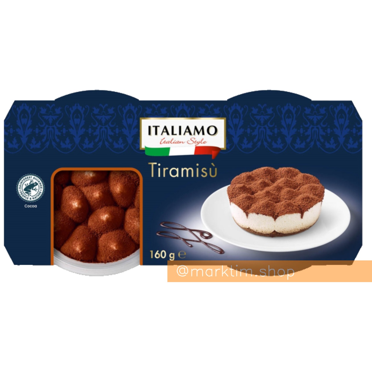 Порционный десерт тирамису Italiamo (2х80 г)