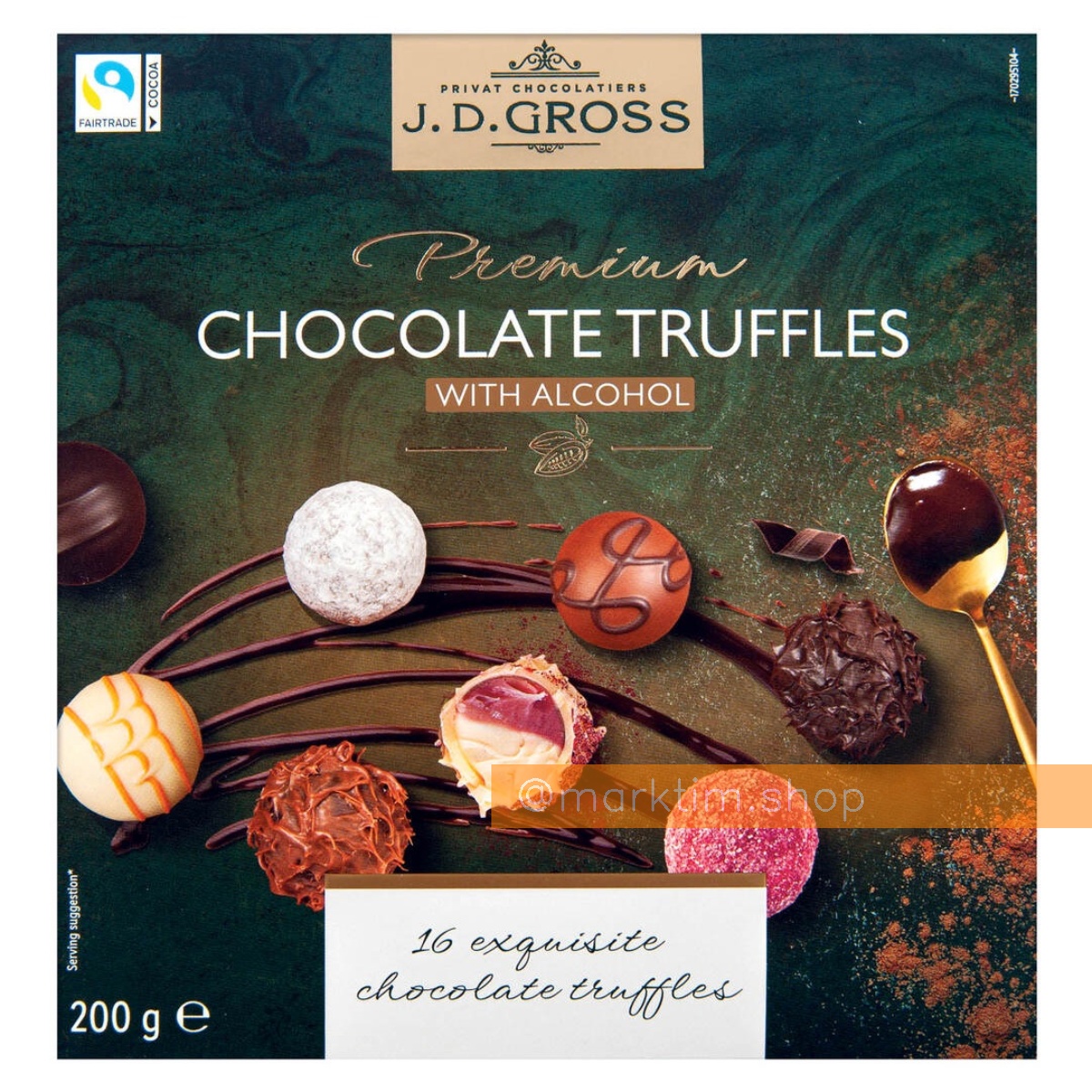 Вишукані праліне з вмістом алкоголю J.D. GROSS (200 г)