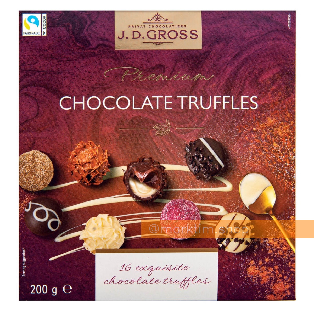 Вишукані праліне без алкоголю J.D. GROSS (200 г)