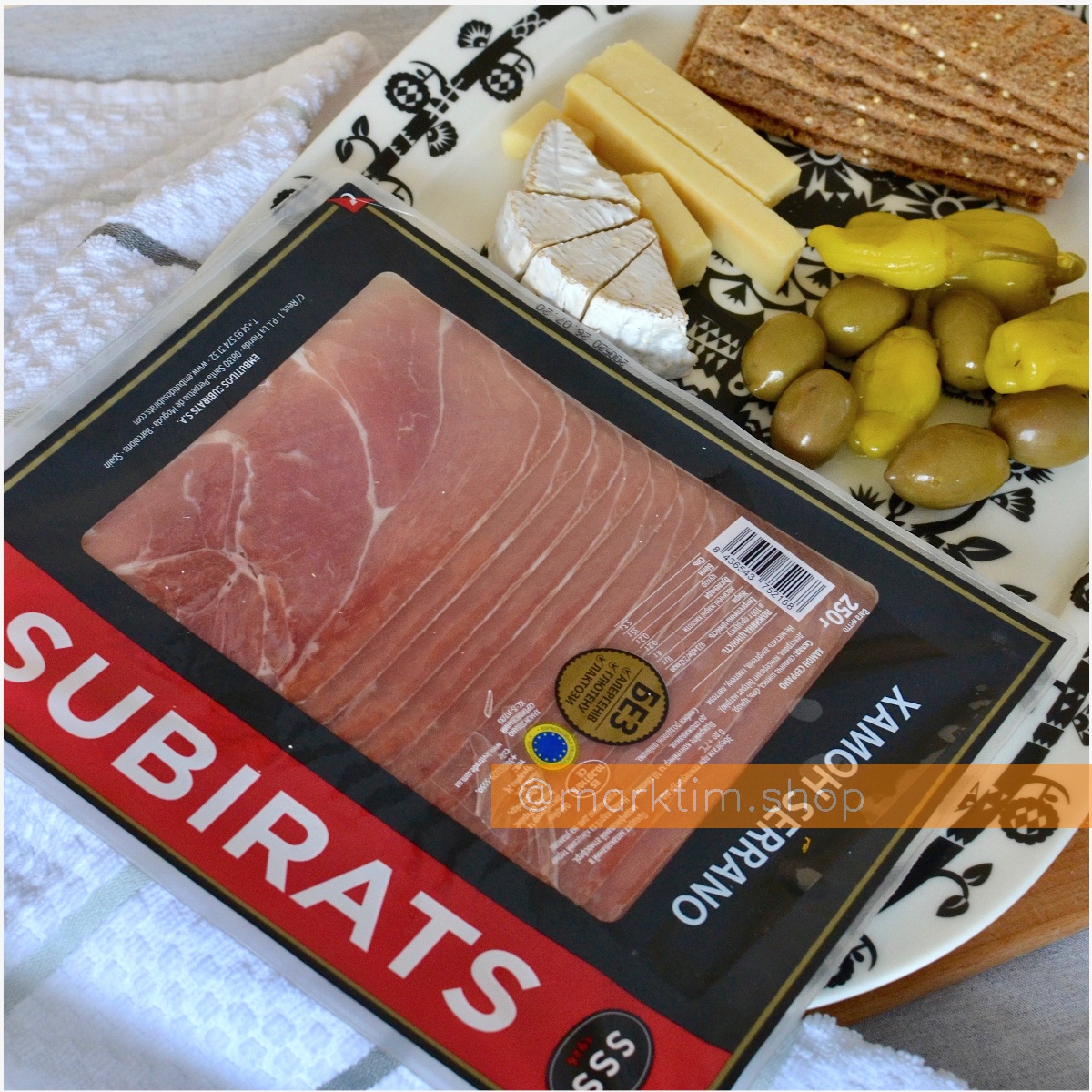 Хамон Серрано, нарезка Subirats (250 г)