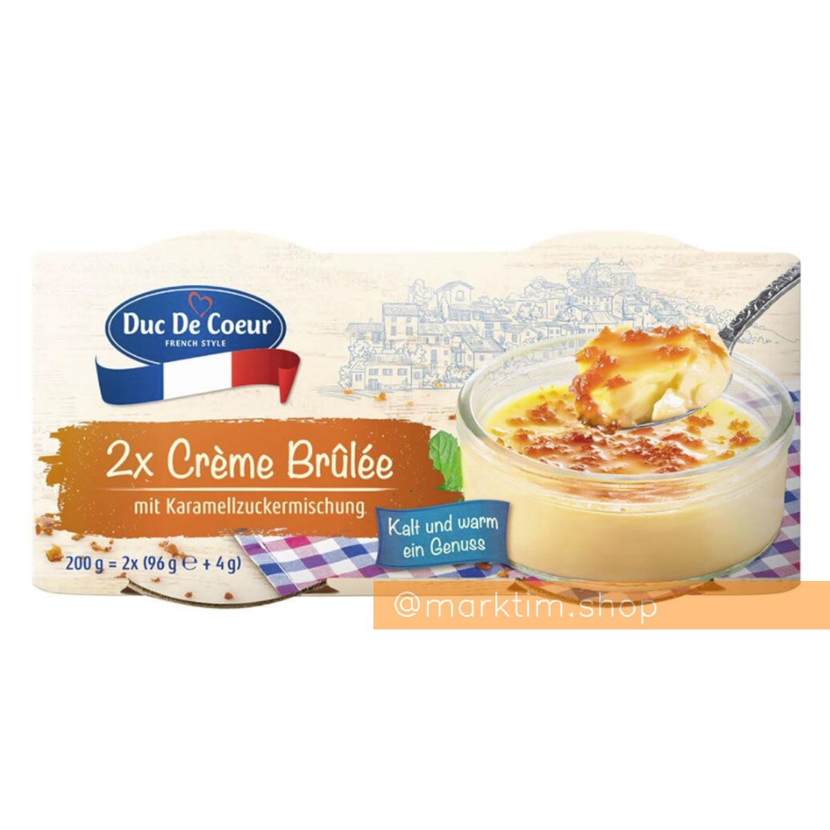 Десерт Крем-брюле з карамеллю DUC DE COEUR (2х100 г)
