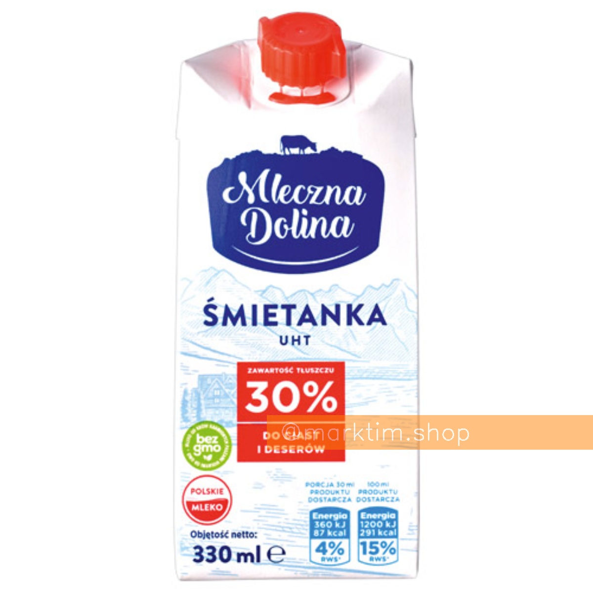 Сливки 30% Mleczna Dolina (330 мл)