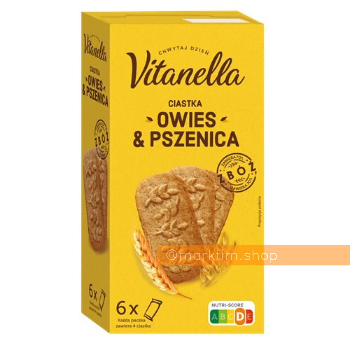 Печиво злакове з вівсянкою та пшеницею Vitanella (300 г)