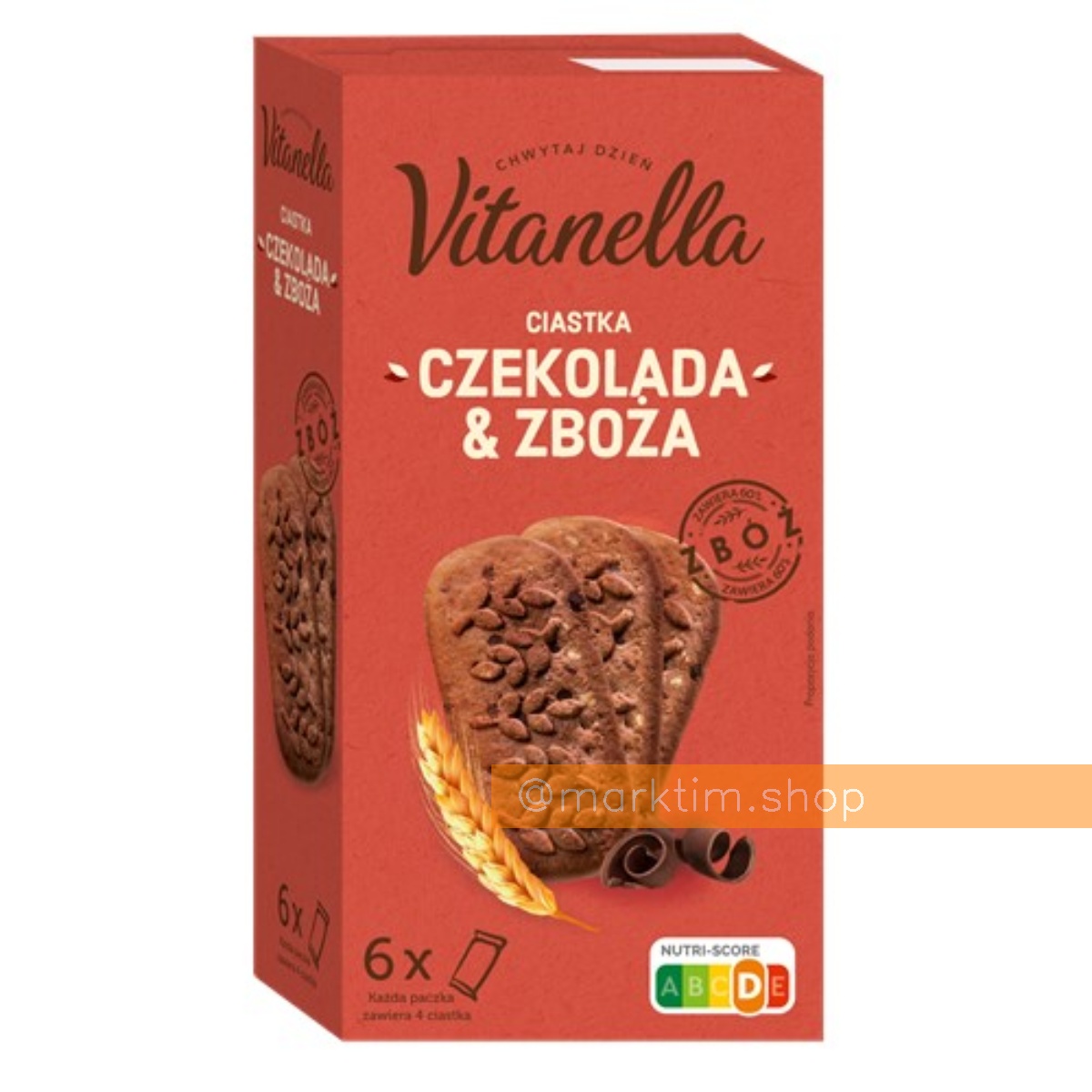 Печиво злакове з шоколадом Vitanella (300 г)