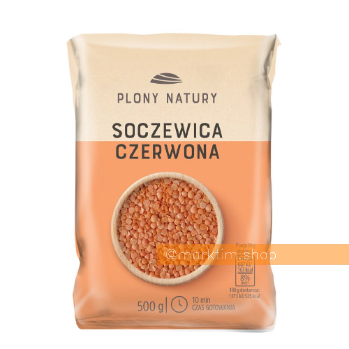 Чечевица красная зерно Plony Natury (500 г)