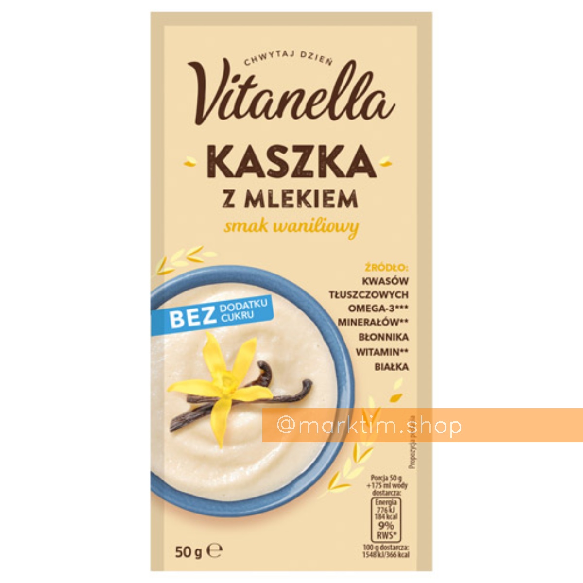 Каша молочна ванільна без цукру Vitanella (50 г)