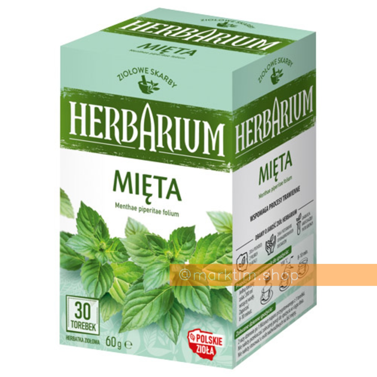 Трав'яний чай М'ята в пакетиках Herbarium (30 шт)