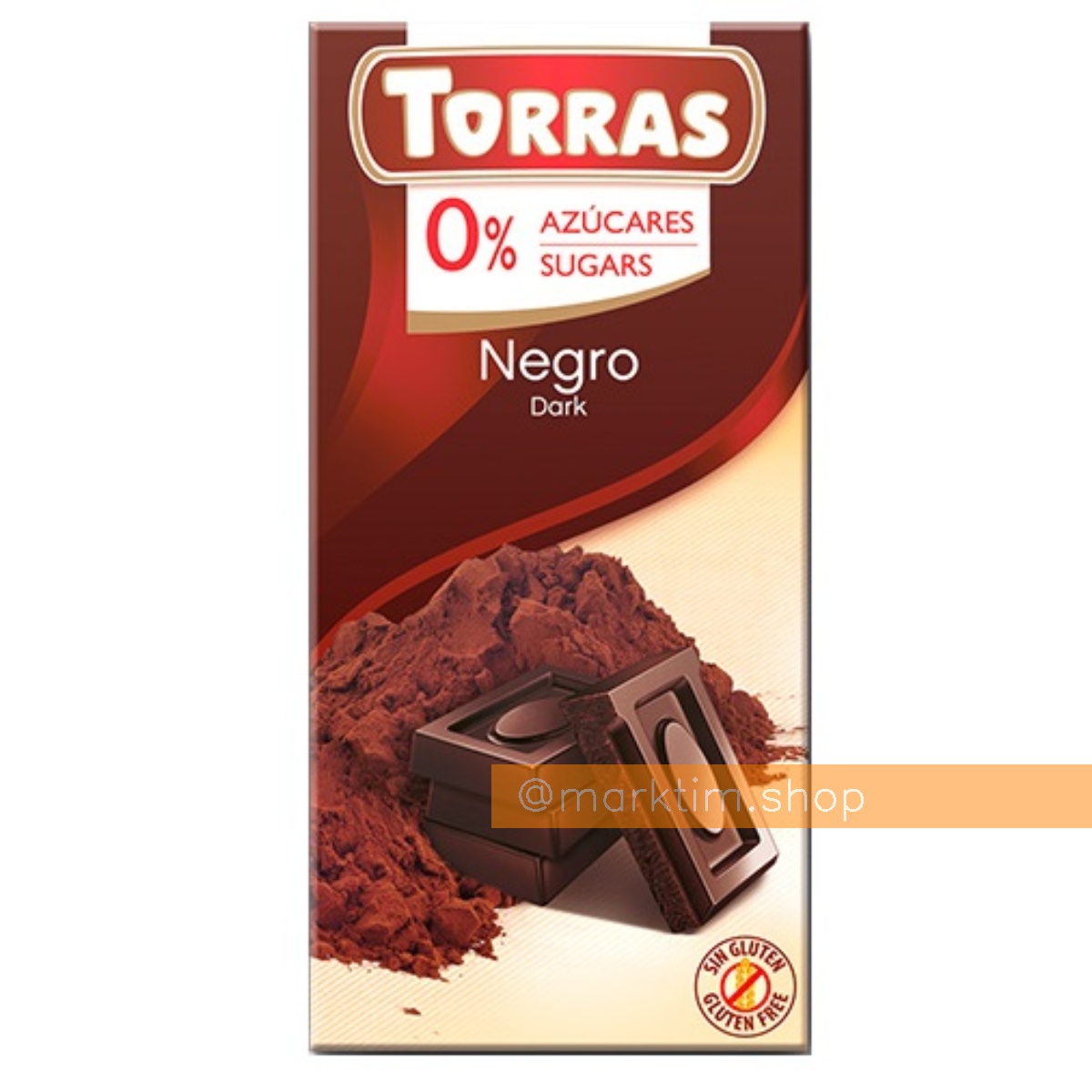 Шоколад черный без сахара Torras (75 г)