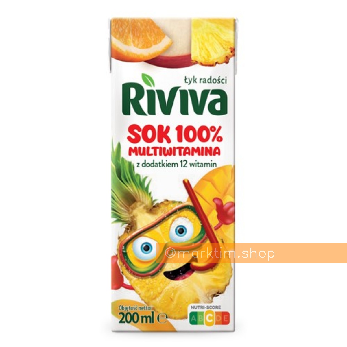 Сік мультифітамін Riviva 100% (200 мл)