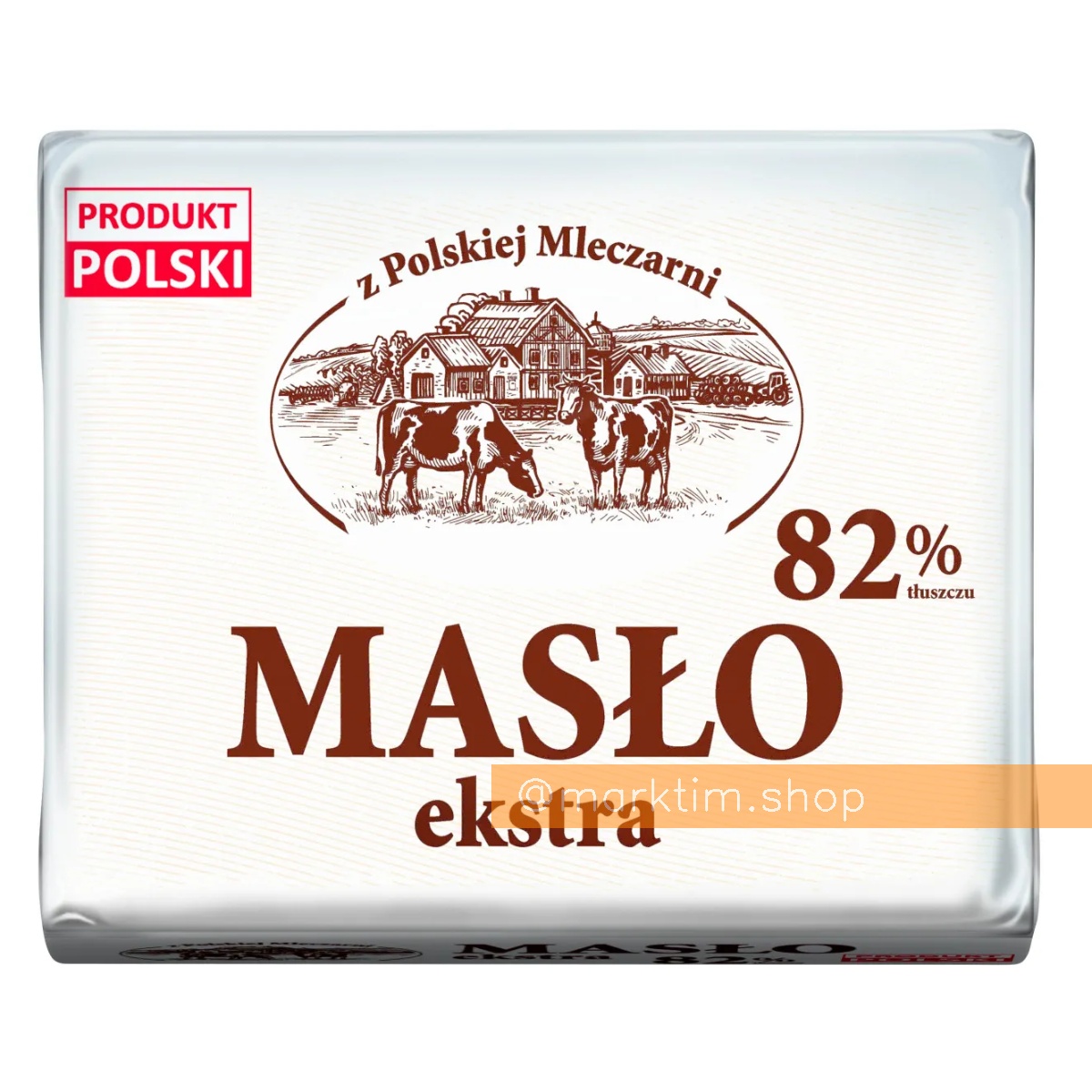 Вершкове масло 82% з польської молочної ферми MLEKOVITA (200 г)