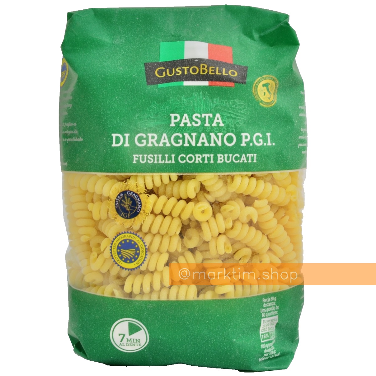 Паста короткая фузилли Gragnano Gusto Bello (500 г)