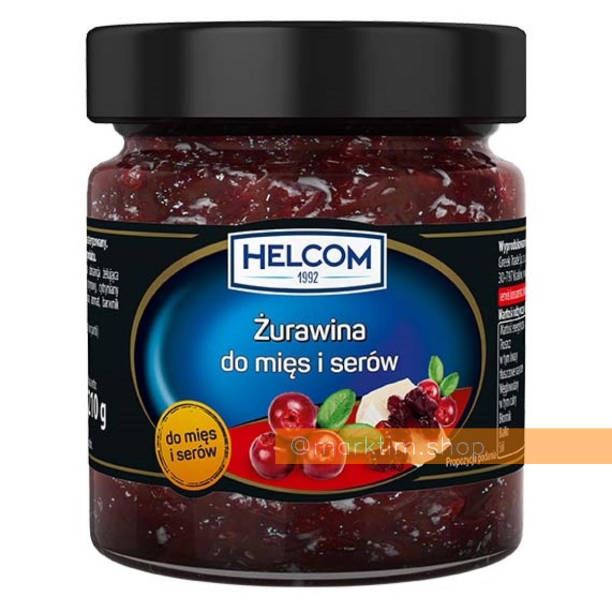 Журавлинний соус до м'яса та сиру Helcom (210 г)