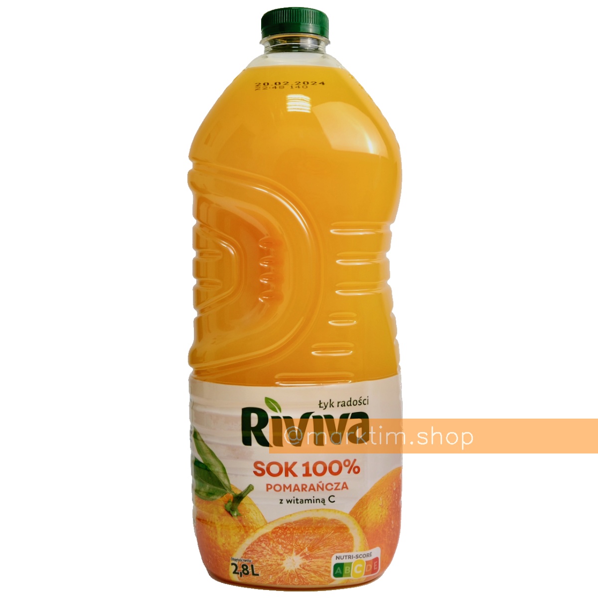 Сок апельсиновый Riviva 100% (2.8 л)
