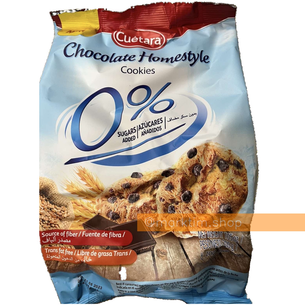 Злакове печиво з шоколадними краплями CHOCOLATE HomeStyle Cookies CUETARA (200 г)