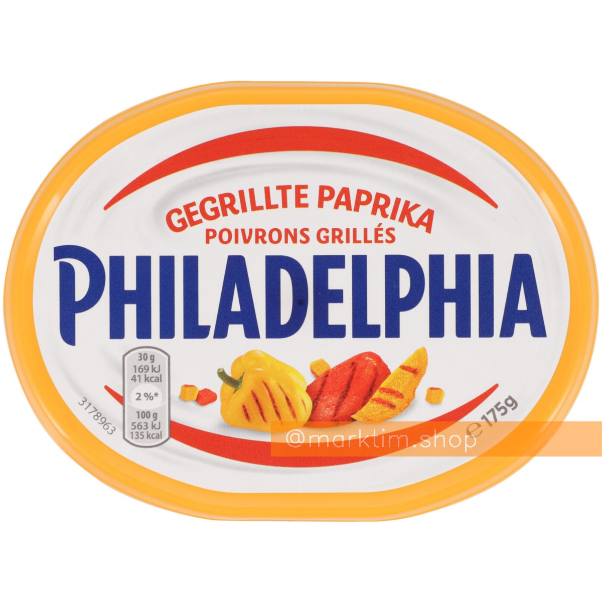 Вершковий сир із паприкою-гриль Gegrillte Paprika Philadelphia (175 г)