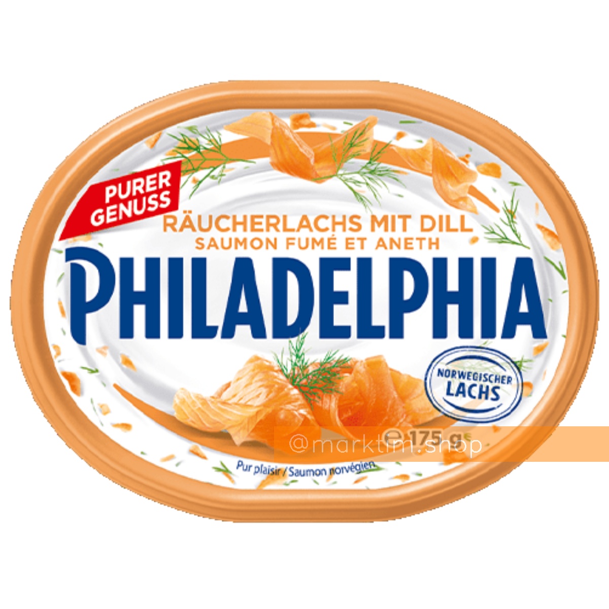 Вершковий сир з копченим лососем і кропом Philadelphia (175 г)