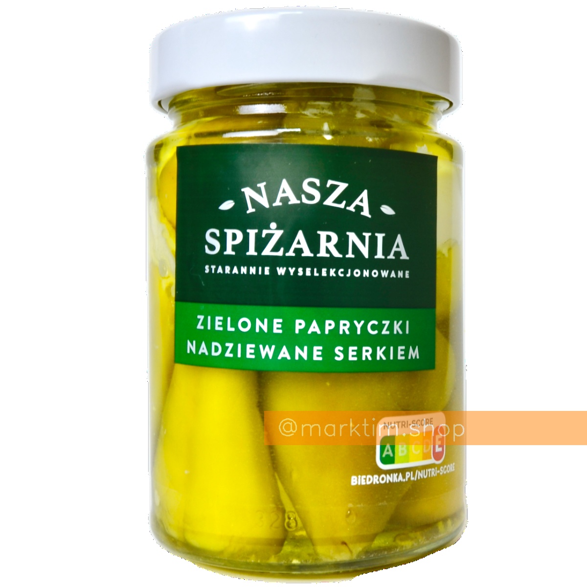 Зеленые пикантные перцы, фаршированные салатным сыром NASZA SPIZARNIA (270 г)
