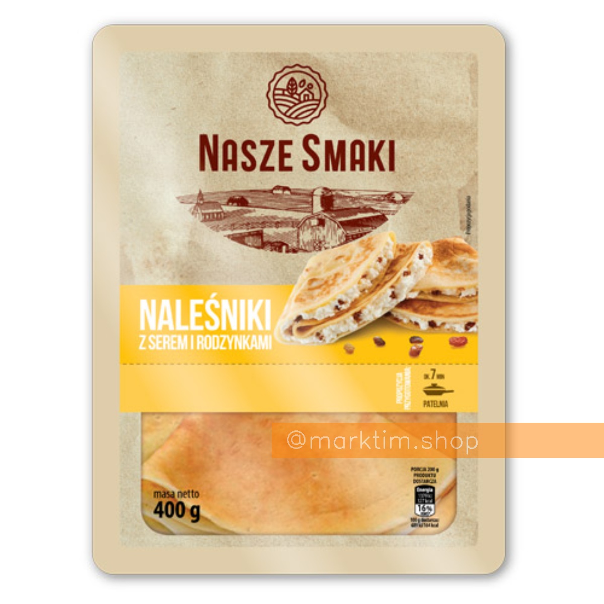 Налисники з сиром і родзинками Nasze Smaki (400 г)