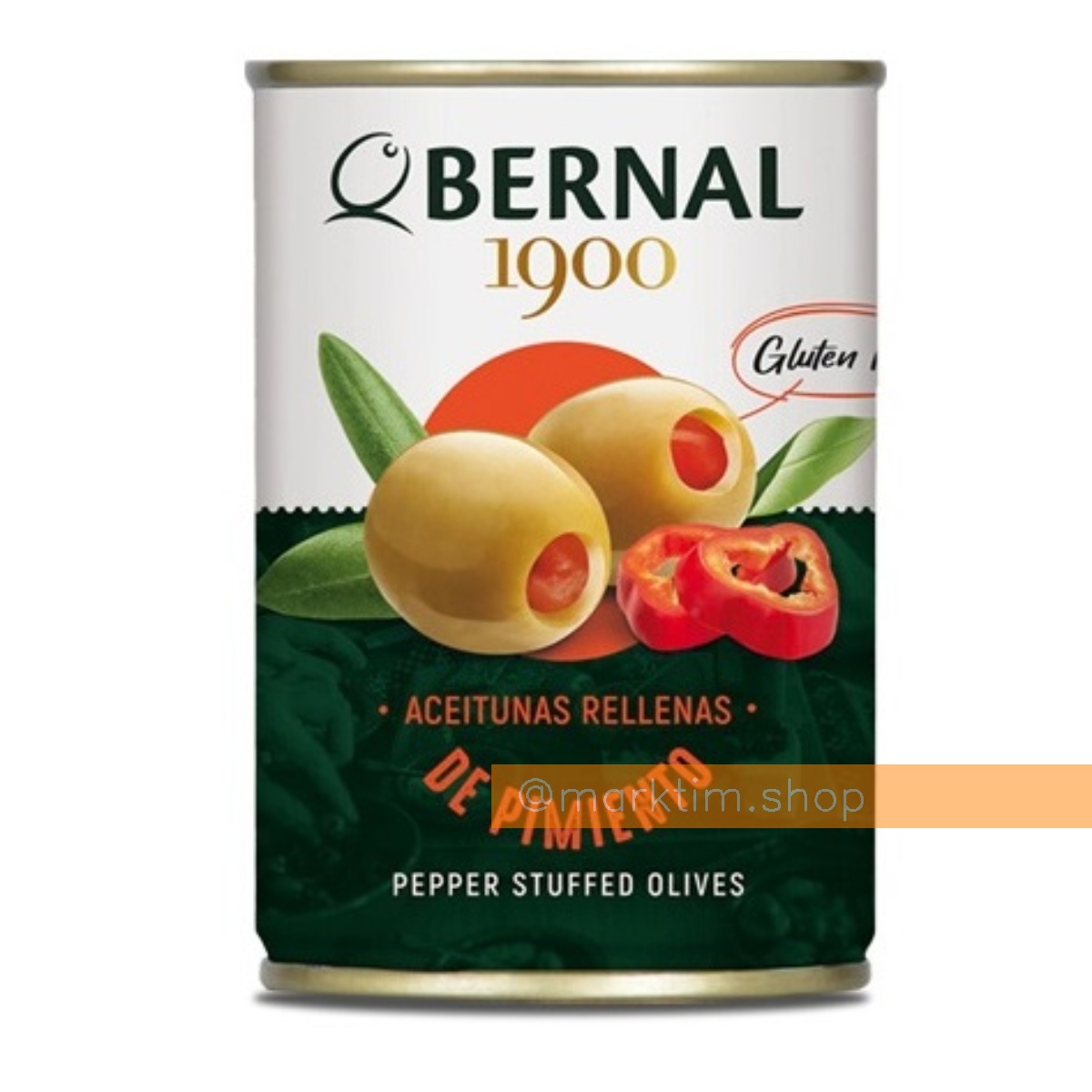 Оливки фаршированные сладким перцем Bernal (292 г)