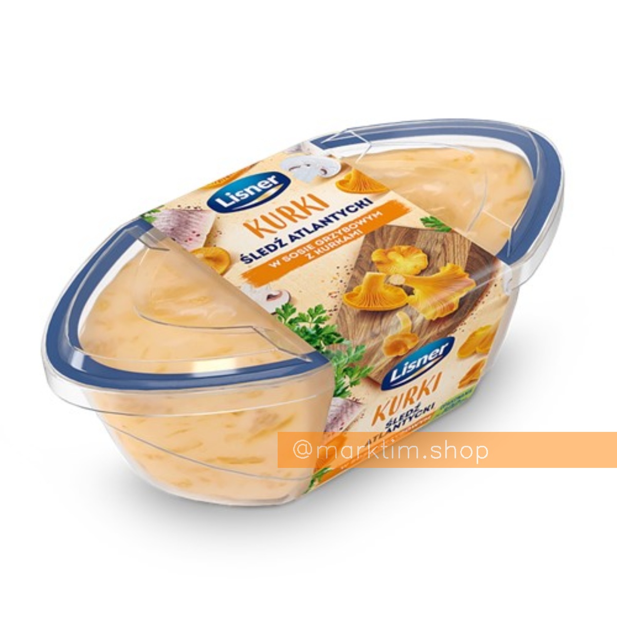 Филе сельди в грибном соусе с лисичками LISNER (280 г)