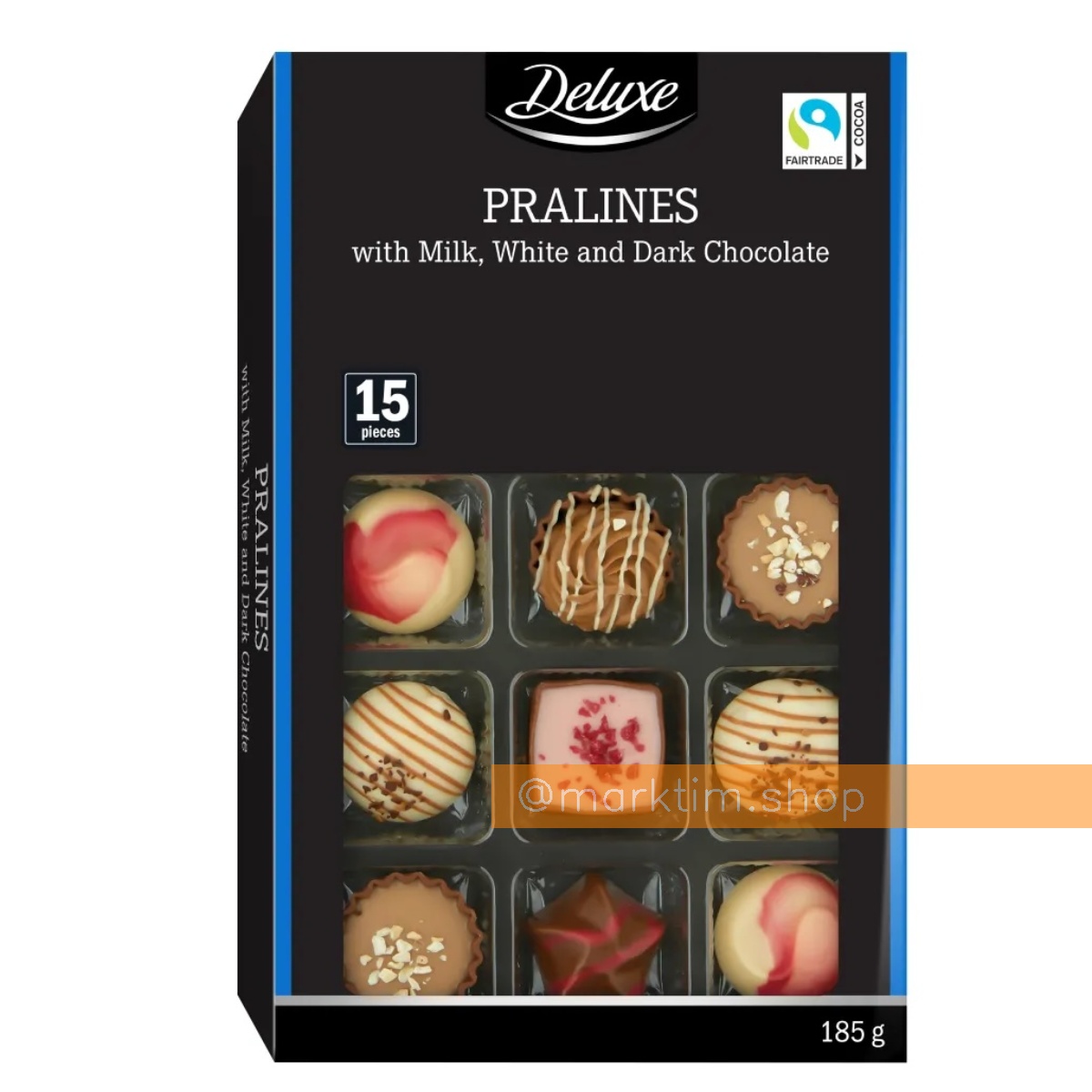 Ассорти шоколадных пралине с начинкой DELUXE (185 г)