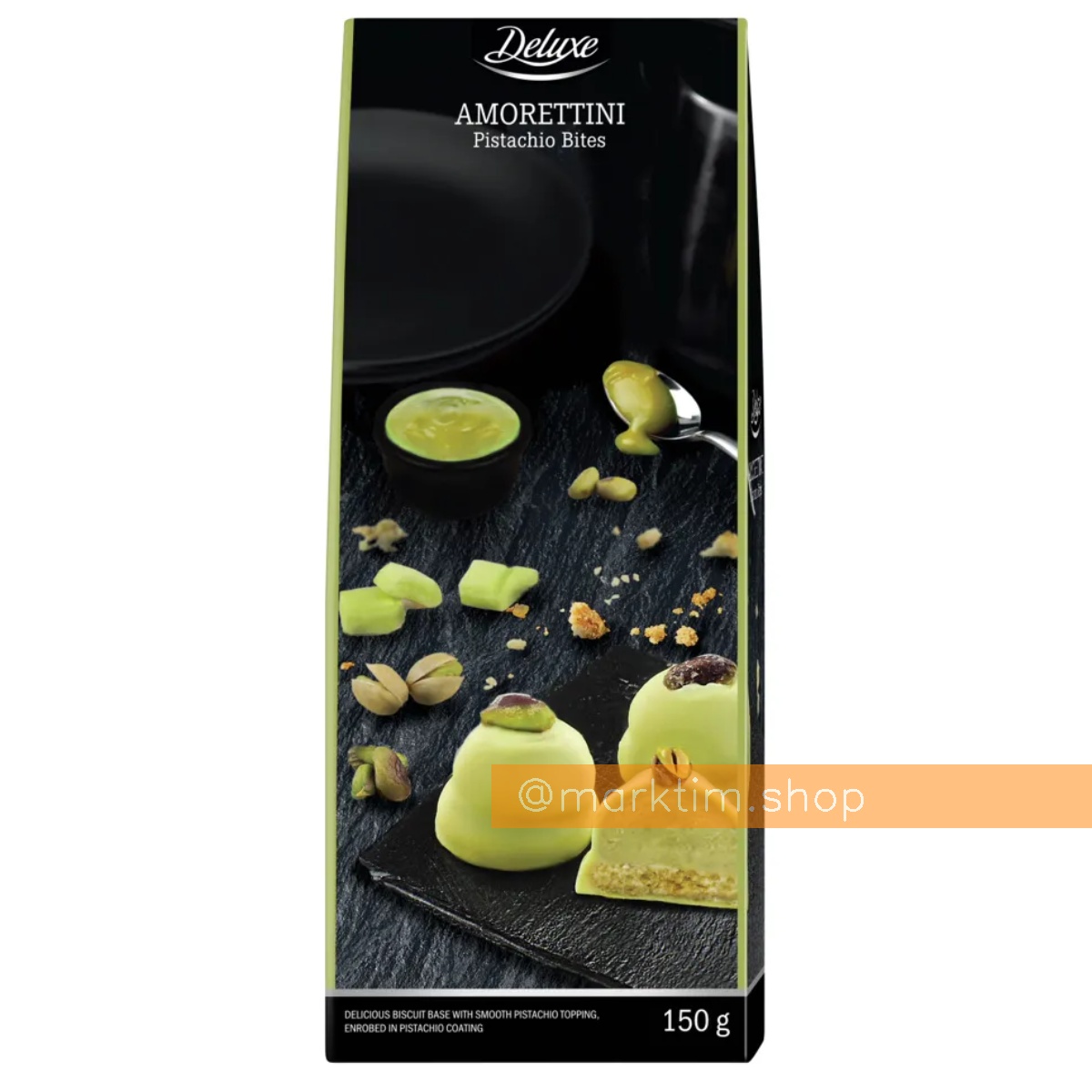 Печенье Амореттини фисташковое с начинкой DELUXE (150 г)
