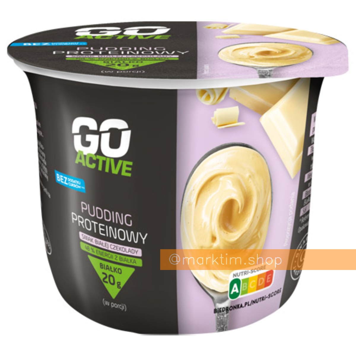 Пудинг протеїновий без цукру Білий шоколад GO ACTIVE (200 г)