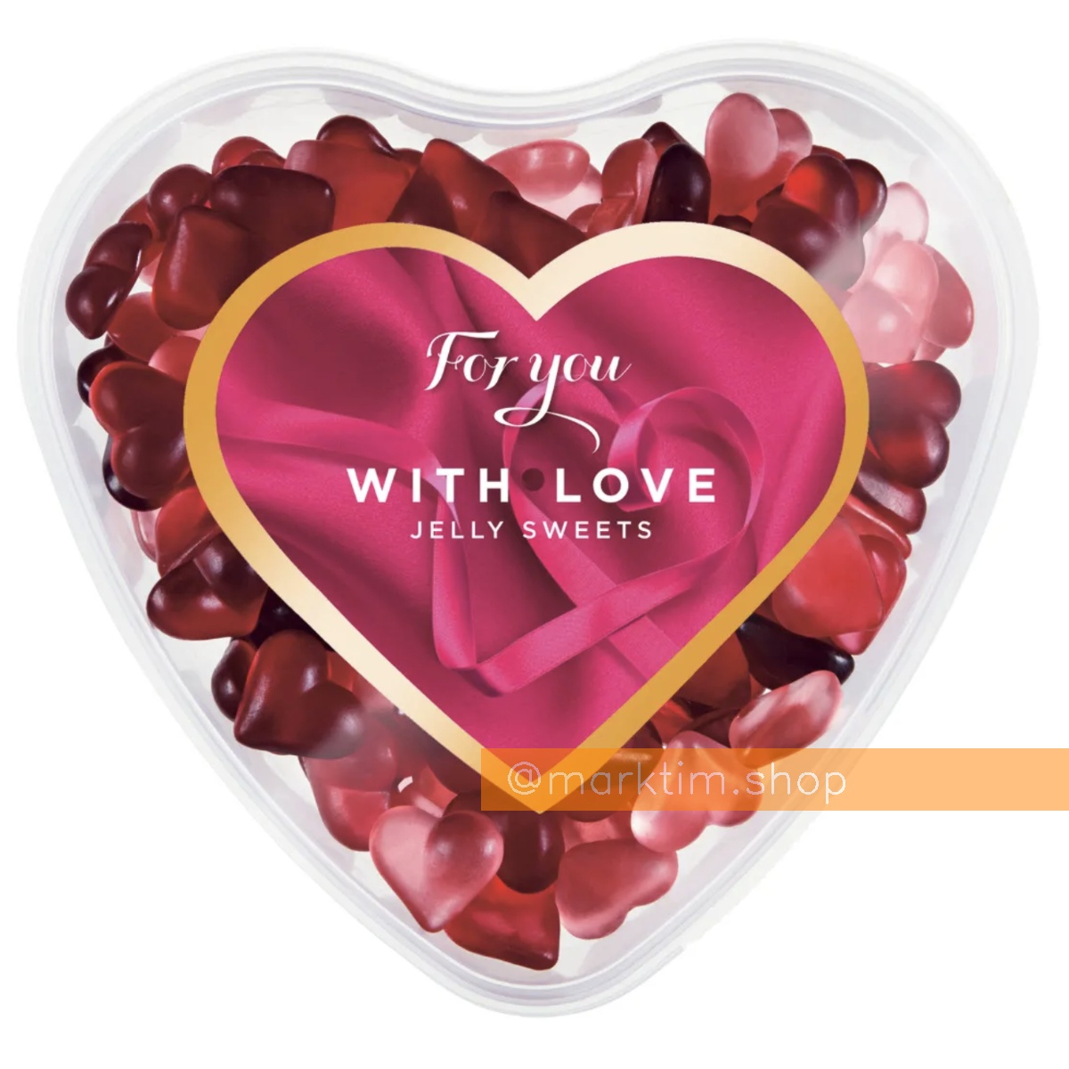 Желейні цукерки у вигляді серця FOR YOU (500 г)