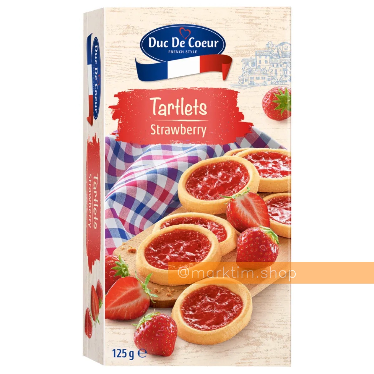 Тарталетки з полуницею DUC DE COEUR (125 г)