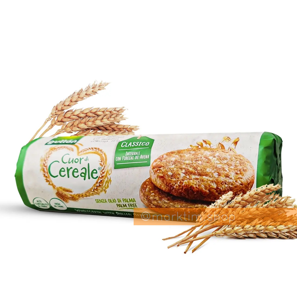Злаковое цельнозерновое печенье с овсянкой Cuor di Cereale Gullon (280 г)