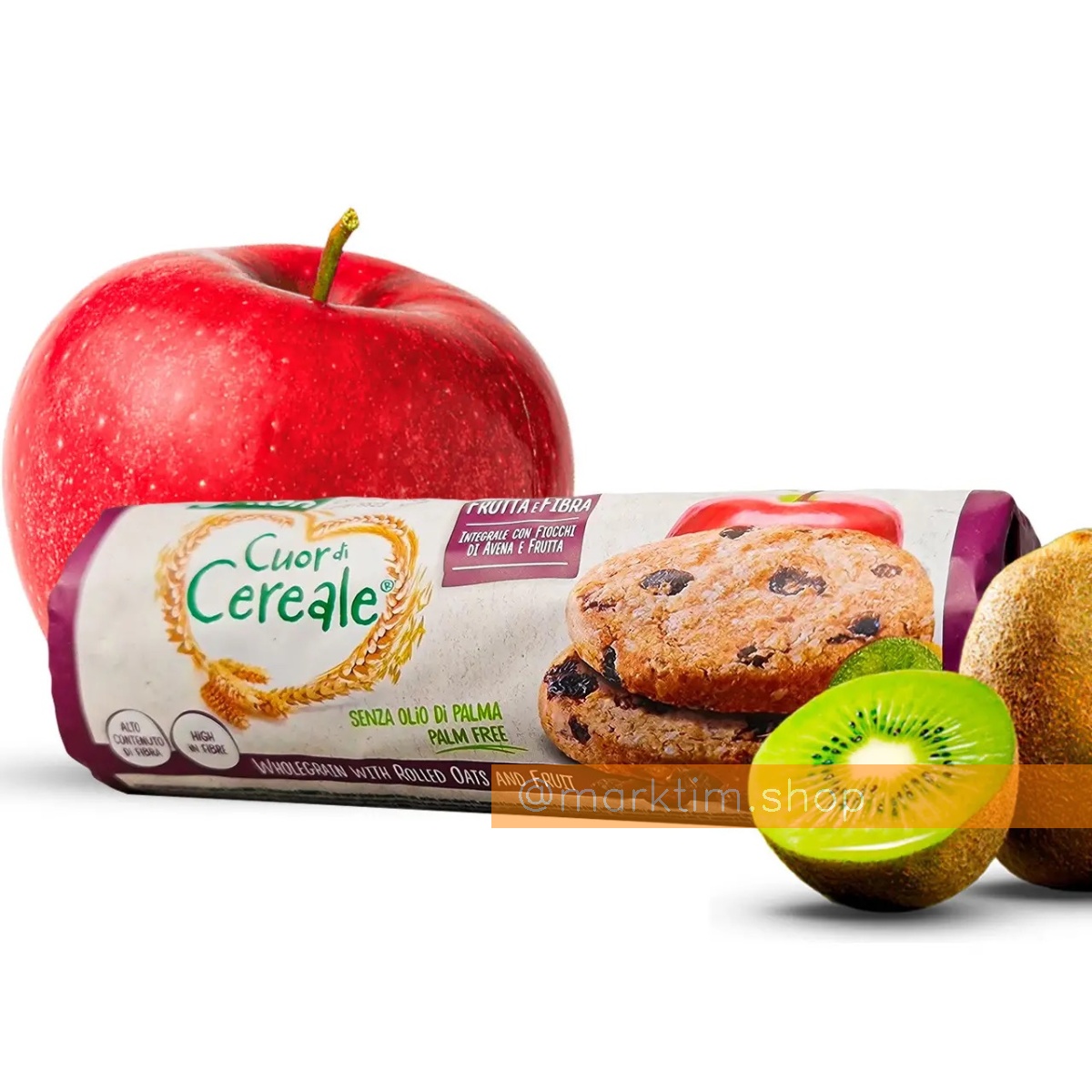 Злаковое печенье с фруктами Cuor di Cereale Gullon (300 г)