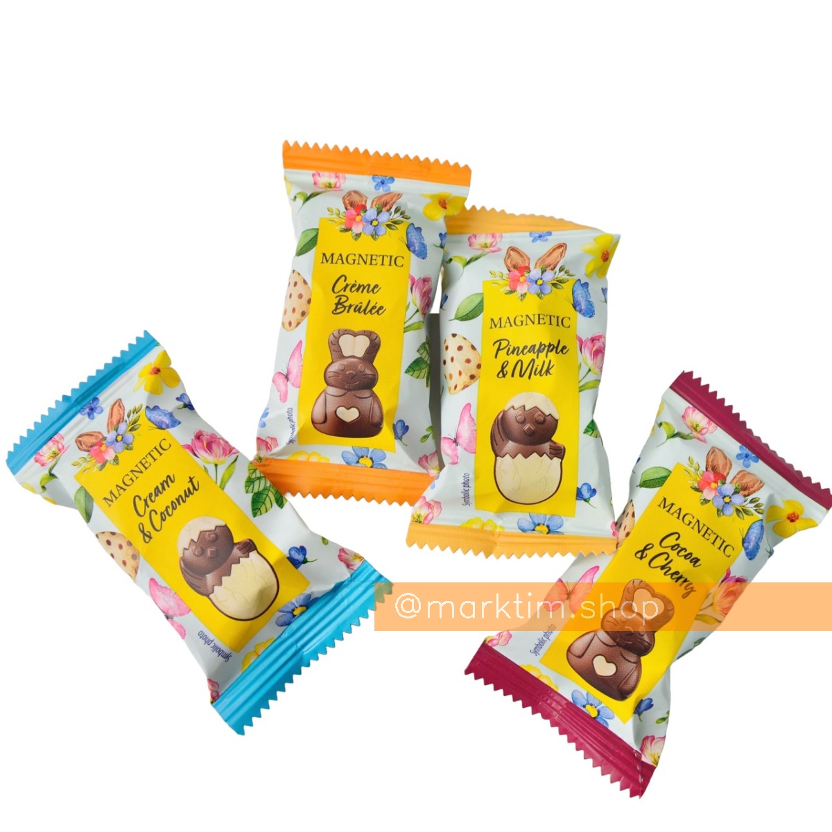Шоколадні великодні фігурки з начинкою Magnetic (ціна за 1 кг)