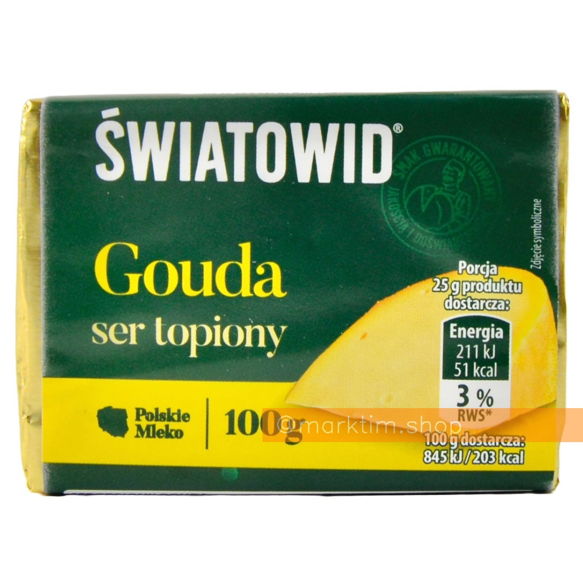 Сыр плавленый Гауда SWIATOWID (100 г)