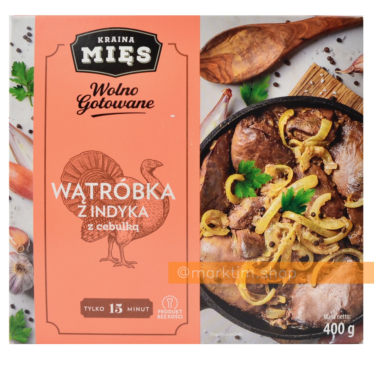 Индюшья печень с луком по методу медленного приготовления Kraina Mies (400 г)